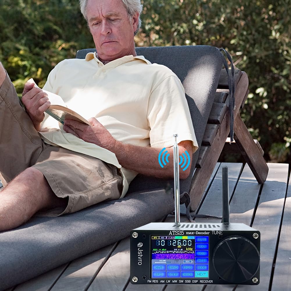 SI4732 ATS-25 Max-Decoder All Band Radio Receiver with CW RTTY Decoding, WiFi, 2.4