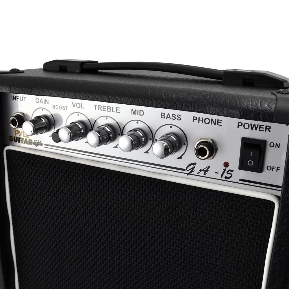 20 Watt Portable Guitar Amplifier - Compact & Powerful Mini Amp for Electric/Acoustic Guitars - Perfect for Practice, Travel & Small Gigs