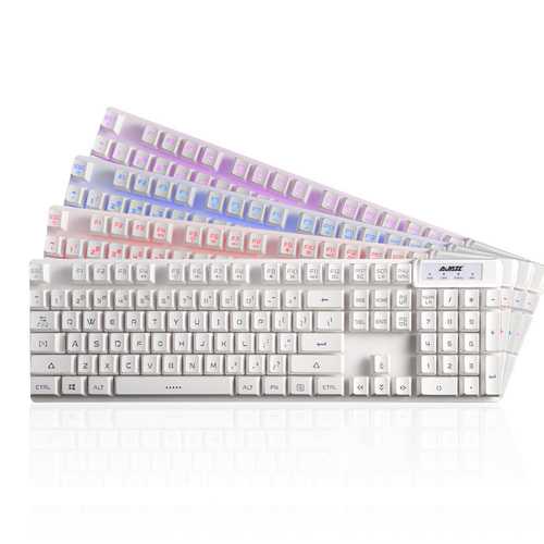 AJazz Cyborg Soldier 104-Key RGB Backlit Mechanical Gaming Keyboard - Wired USB Mechanical Keyboard with Tactile Switches for PC Gamers & Office Work