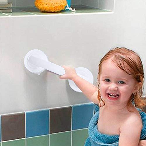 Sturdy Bathroom Safety Grab Bar - Non-Slip Vacuum Suction Cup Handrail for Elderly & Disabled - Secure Grip for Glass Doors, Showers, and Wet Areas - Ideal for Home, Hospital & Senior Care Facilities