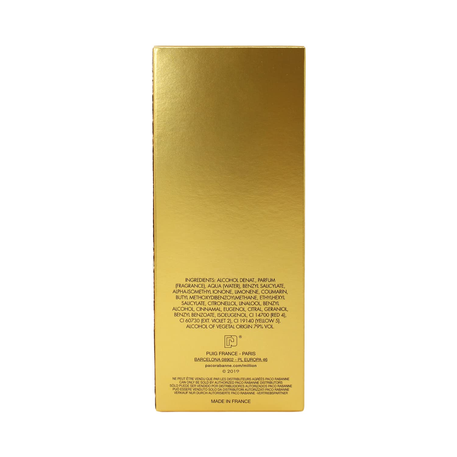 Paco Rabanne One Million for Men Eau de Parfum Natural Spray - 3.4 oz / 100ml | Long-Lasting Luxury Cologne for Date Night, Special Occasions & Gifts