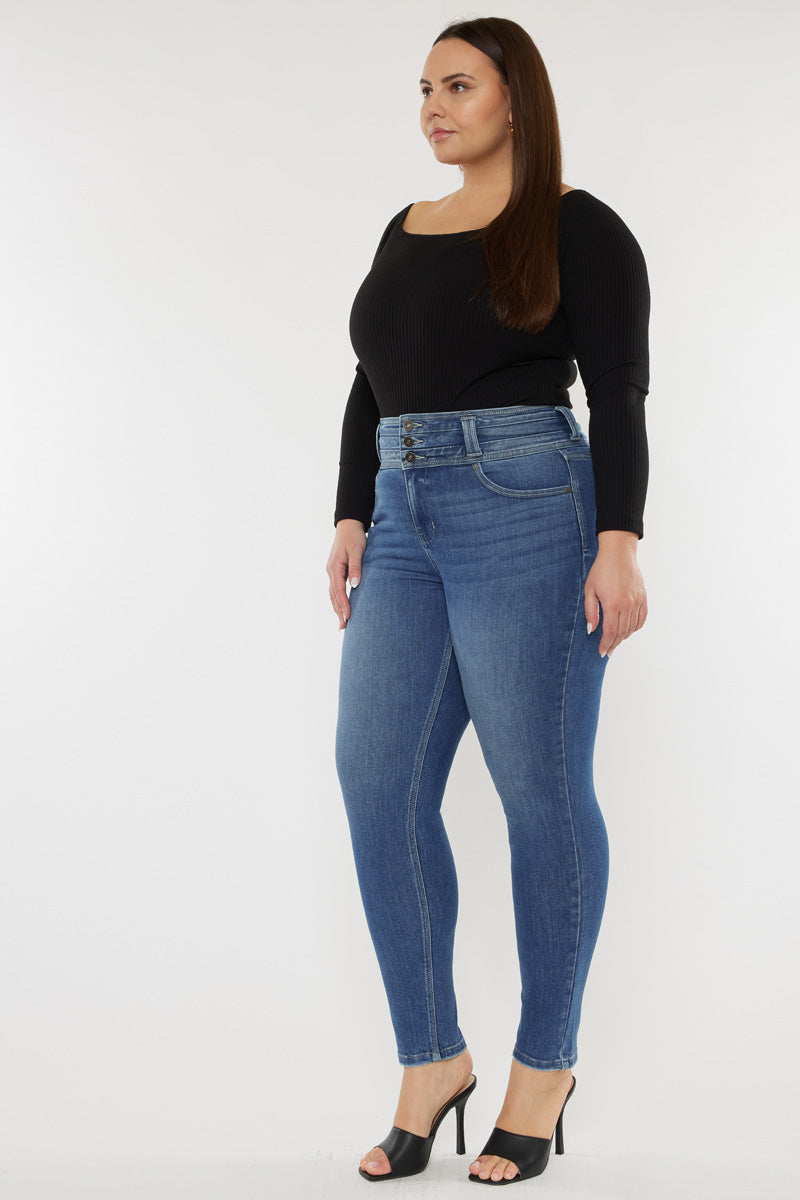 Brianne High Rise Super Skinny Jeans for Women - Plus Size Stretch Denim Pants - Perfect for Casual Wear, Night Out & Everyday Fashion