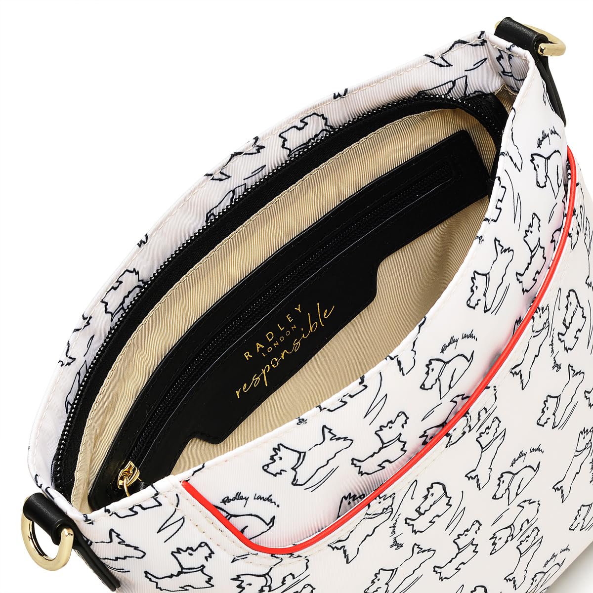 RADLEY London 24/7 Sketch Small Ziptop Crossbody Bag for Women - Stylish Leather Shoulder Purse with Zip Closure, Perfect for Daily Use, Travel, and Shopping