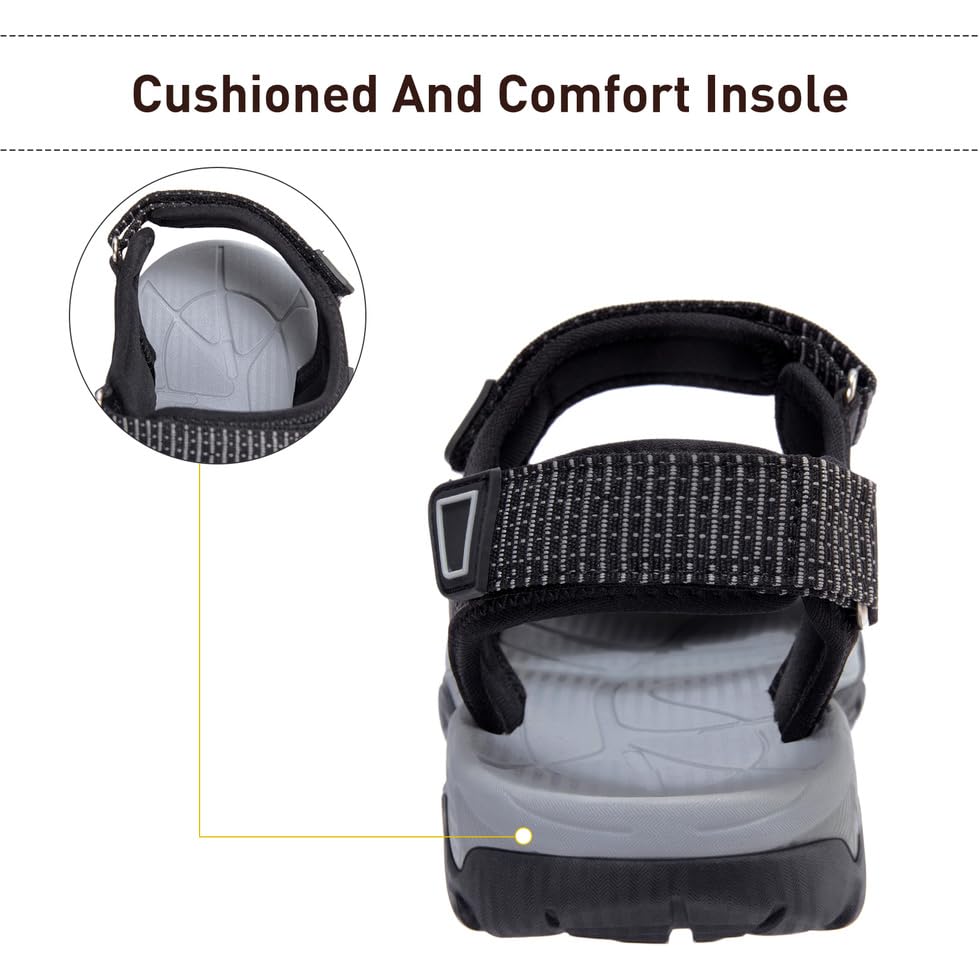 CAMEL CROWN Women's Hiking Sandals - Waterproof Closed Toe for Beach & Camping