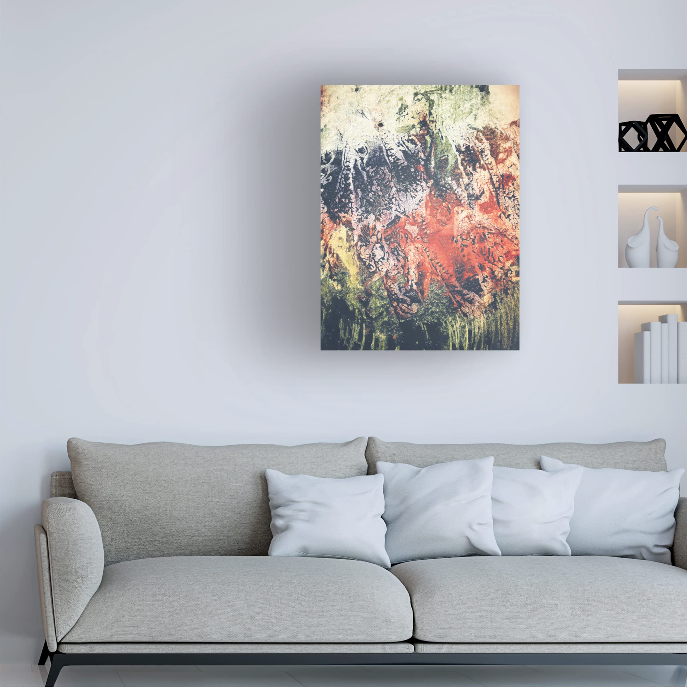 BethAnne Lutz 'Veins' Canvas Wall Art Print - Modern Abstract Painting for Living Room, Bedroom & Office Decor | Trademark Fine Art Collection