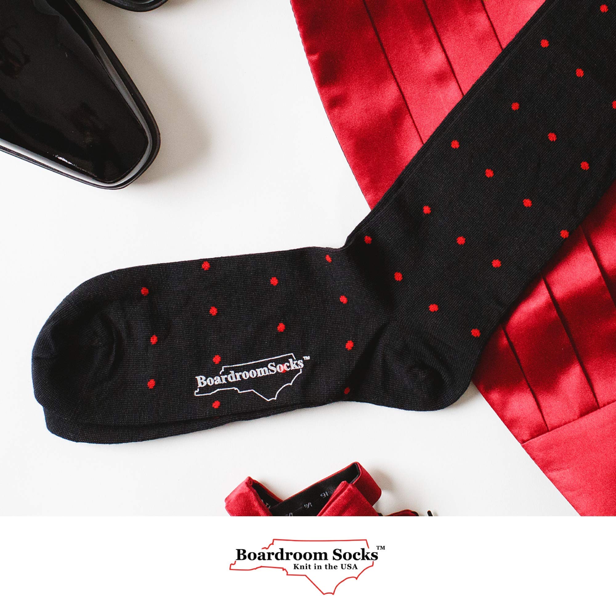 Premium Merino Wool Over-the-Calf Dress Socks for Men - Breathable & Comfortable Patterned Formal Socks - Perfect for Business, Office & Special Occasions