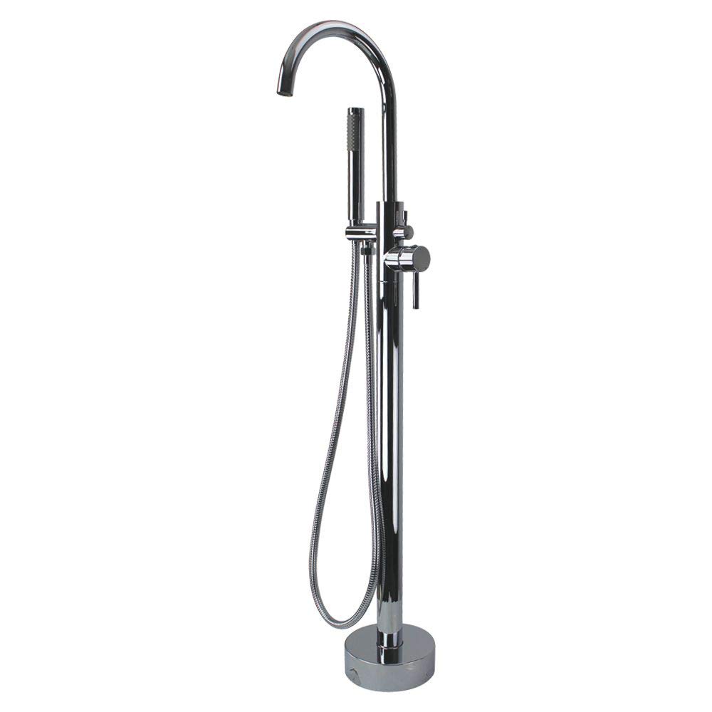 Transolid T4200-PC Freestanding Bathtub Faucet in Polished Chrome - Perfect for Modern Bathroom Renovations and Spa-Like Bath Experiences