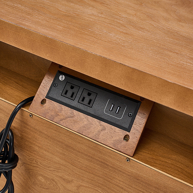 Galatea 3-Drawer Nightstand with USB Charging Ports & Power Outlets - Modern Bedside Table with Storage for Bedroom, Living Room or Office