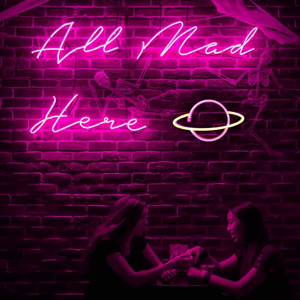 LED Neon Wall Lamp - Customizable Hanging Neon Light for Bedroom, Kids Room, Party & Wedding Decor | Perfect for Home, Bar, Beach & Birthday Party Decorations