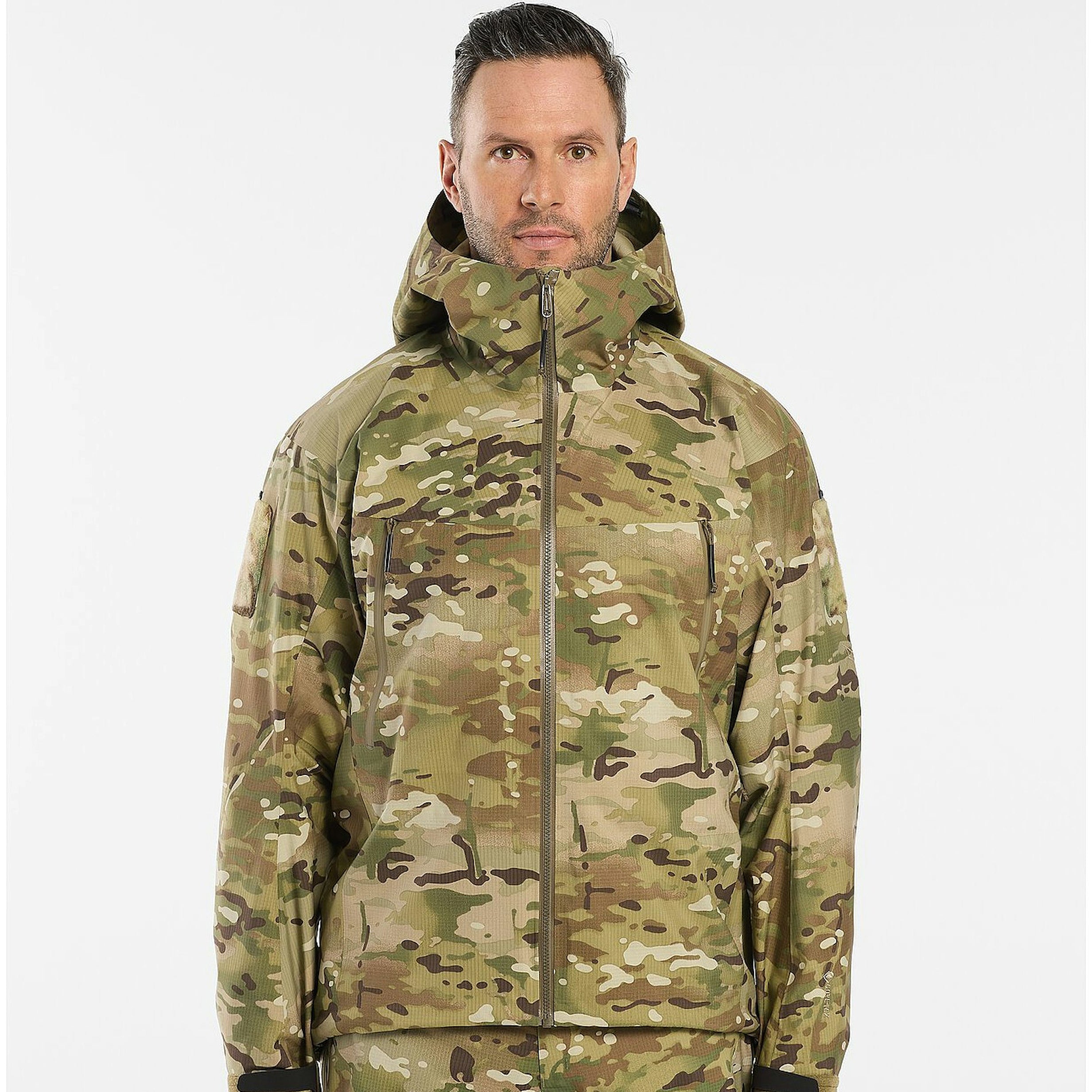 Arc'teryx LEAF Alpha LT Jacket Gen 2.1 MultiCam for Men - Waterproof Tactical Jacket for Hiking & Outdoor Adventures | Like New Condition