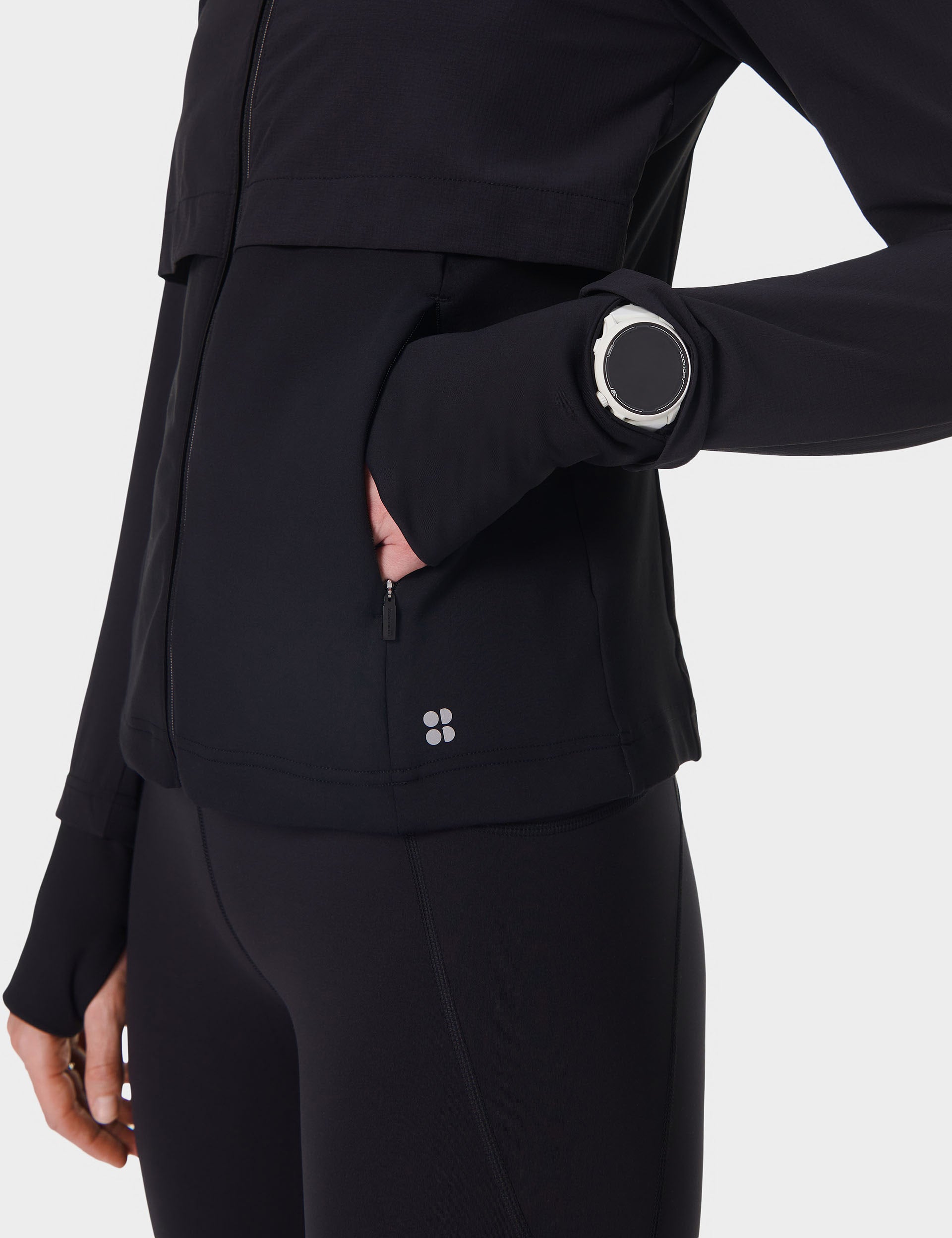 Waterproof Running Jacket for Men & Women - Lightweight Windproof Breathable Pro Run Jacket - Ideal for Outdoor Jogging, Hiking & Rainy Weather (Black)