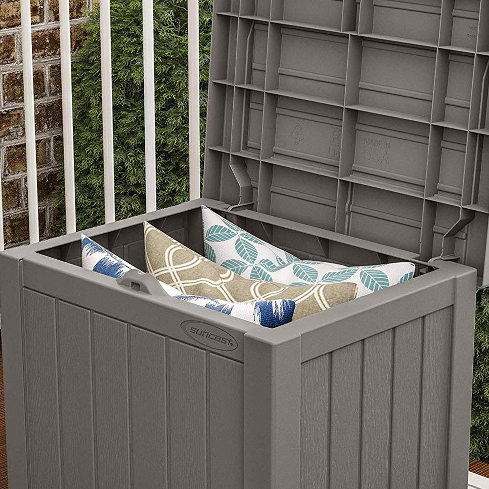 **Suncast 22 Gallon Weatherproof Outdoor Storage Deck Box (2 Pack) – Durable Plastic Patio Organizer for Garden Supplies, Toys, Tools – Perfect for Backyard, Deck, or Garage Storage**