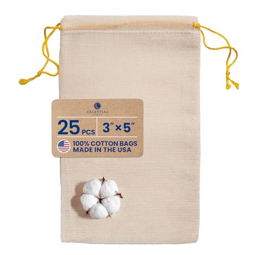 3x5 Inch. (Pack of 25) - Yellow Drawstring