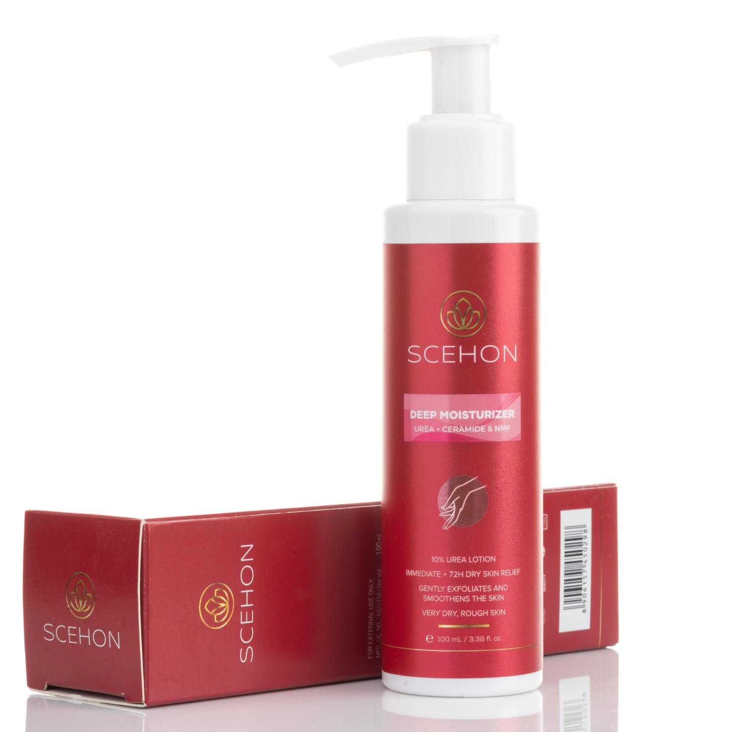 Scehon Deep Moisturizing Cream for Very Dry Skin - Hydrating Face Lotion with Gentle Exfoliation | 72-Hour Long-Lasting Dry Skin Relief | 3.38 fl oz | Perfect for Night Care & Winter Skin Repair