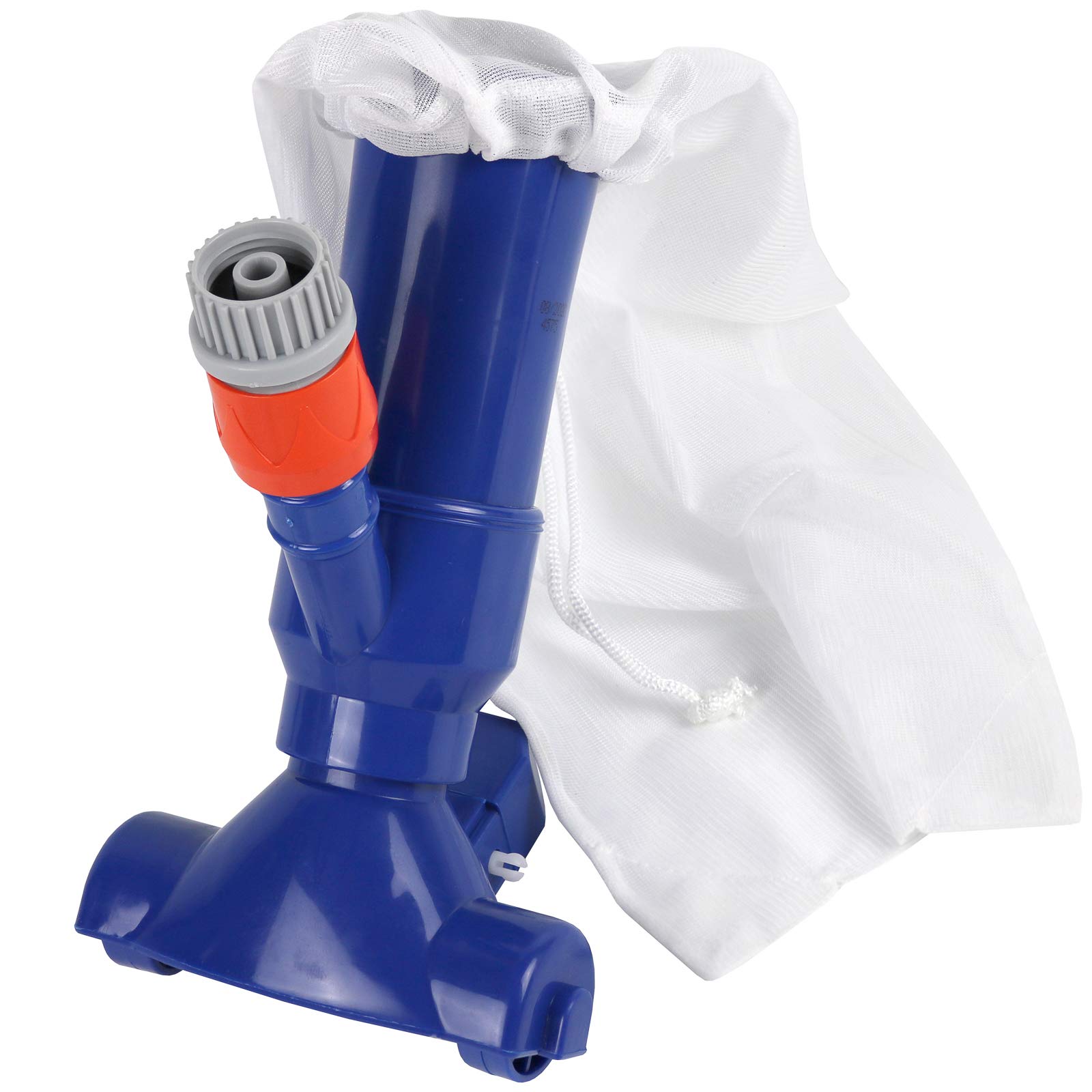 Greenco Portable Pool Vacuum Jet Cleaner with Brush & 5-Section Detachable Pole - Includes Filter Bag for Above Ground Pools, Inflatable Pools, Spas & Water Features | Perfect for Quick Cleaning of Leaves, Debris & Algae in Swimming Pools, Hot Tubs & Garden Ponds
