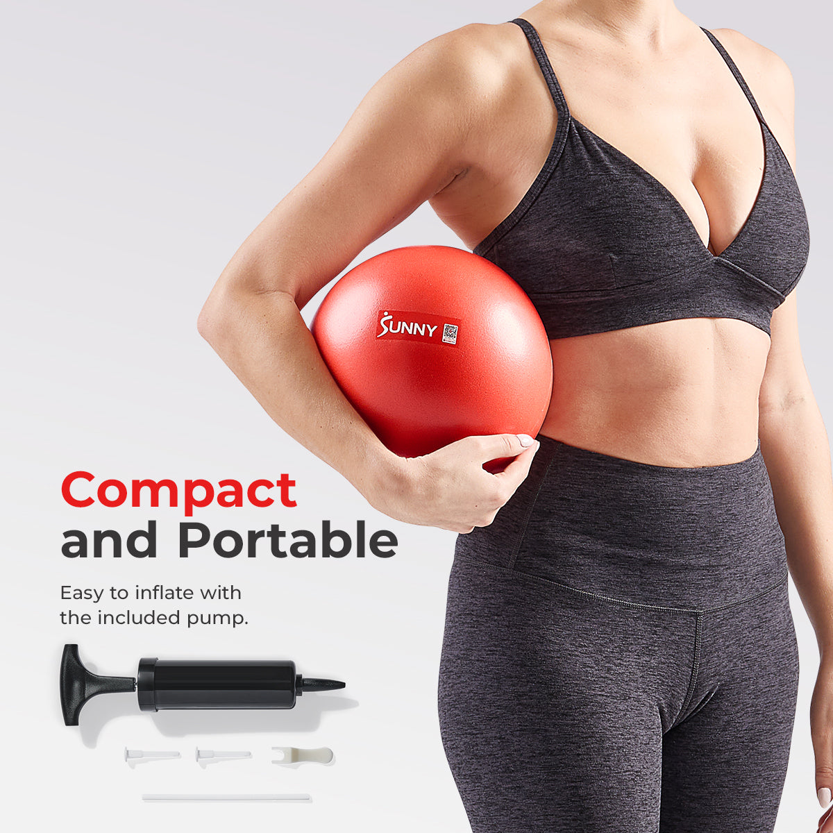 Premium 9-Inch Pilates Ball for Yoga, Core Workouts & Physical Therapy – High-Quality Exercise Ball for Home Gym & Fitness Training