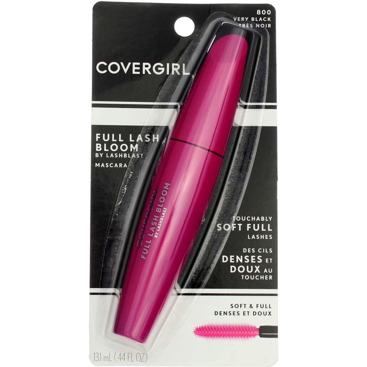CoverGirl Full Lash Bloom by Lashblast Volumizing Mascara - Very Black 800 (3-Pack) | 0.44 oz | Lengthening & Volumizing for Dramatic Lashes | Perfect for Daytime Office Look & Night Out Makeup
