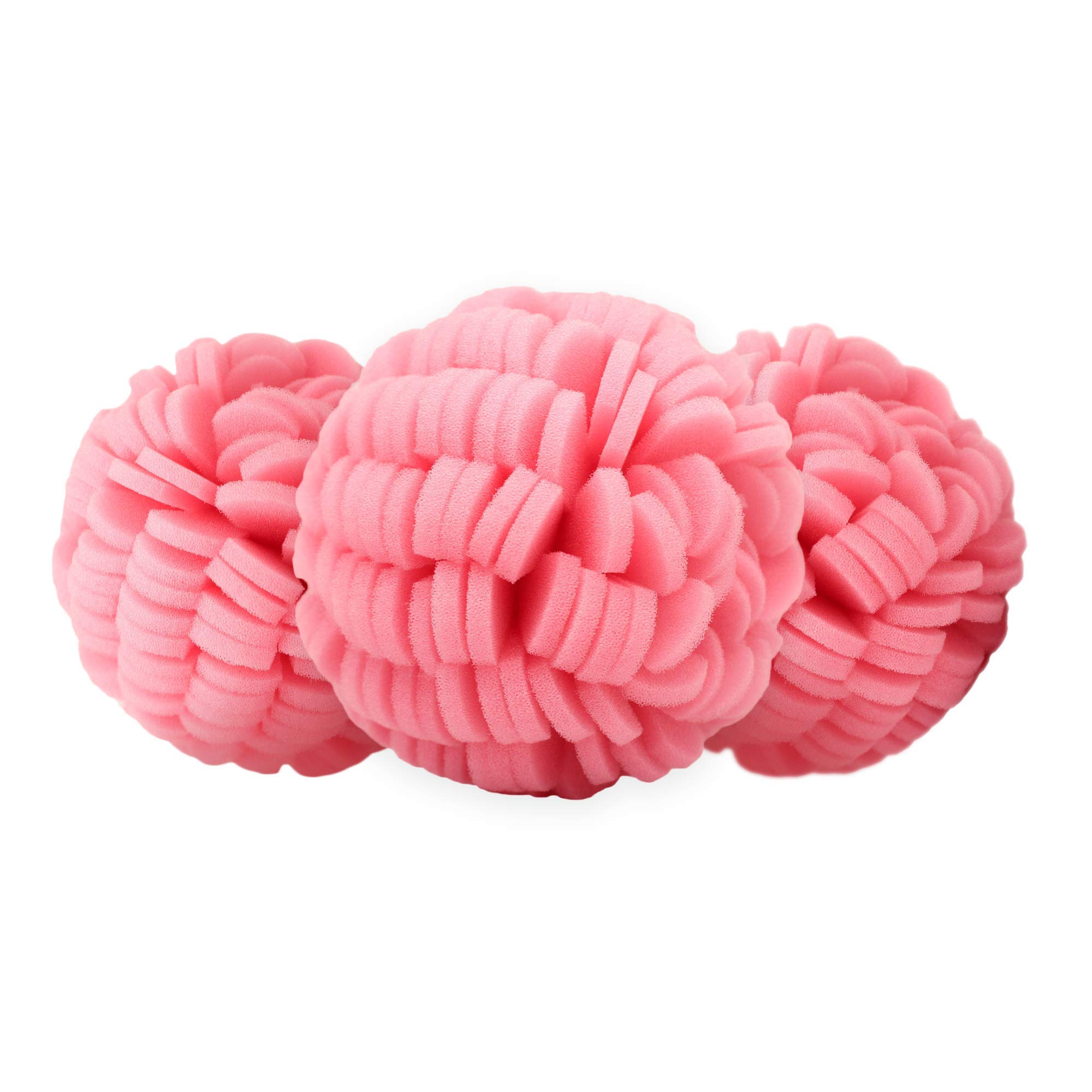 3-Pack Exfoliating Body Scrubber - Premium Loofah Sponge for Deep Cleansing & Dead Skin Removal - Gentle Yet Effective for All Skin Types (Sensitive, Dry, Oily) - Pink | Perfect for Shower, Bath & Spa Day Self-Care Routine