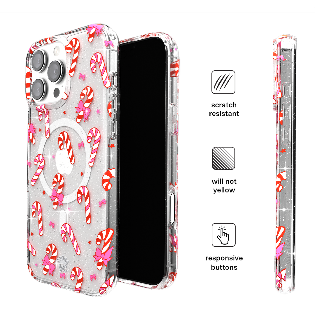 Peppermint Princess Cute Floral iPhone Case - Trendy Protective Phone Cover for iPhone 13/14/15 Pro Max - Perfect Gift for Women & Girls (Home, Office, Travel Use)
