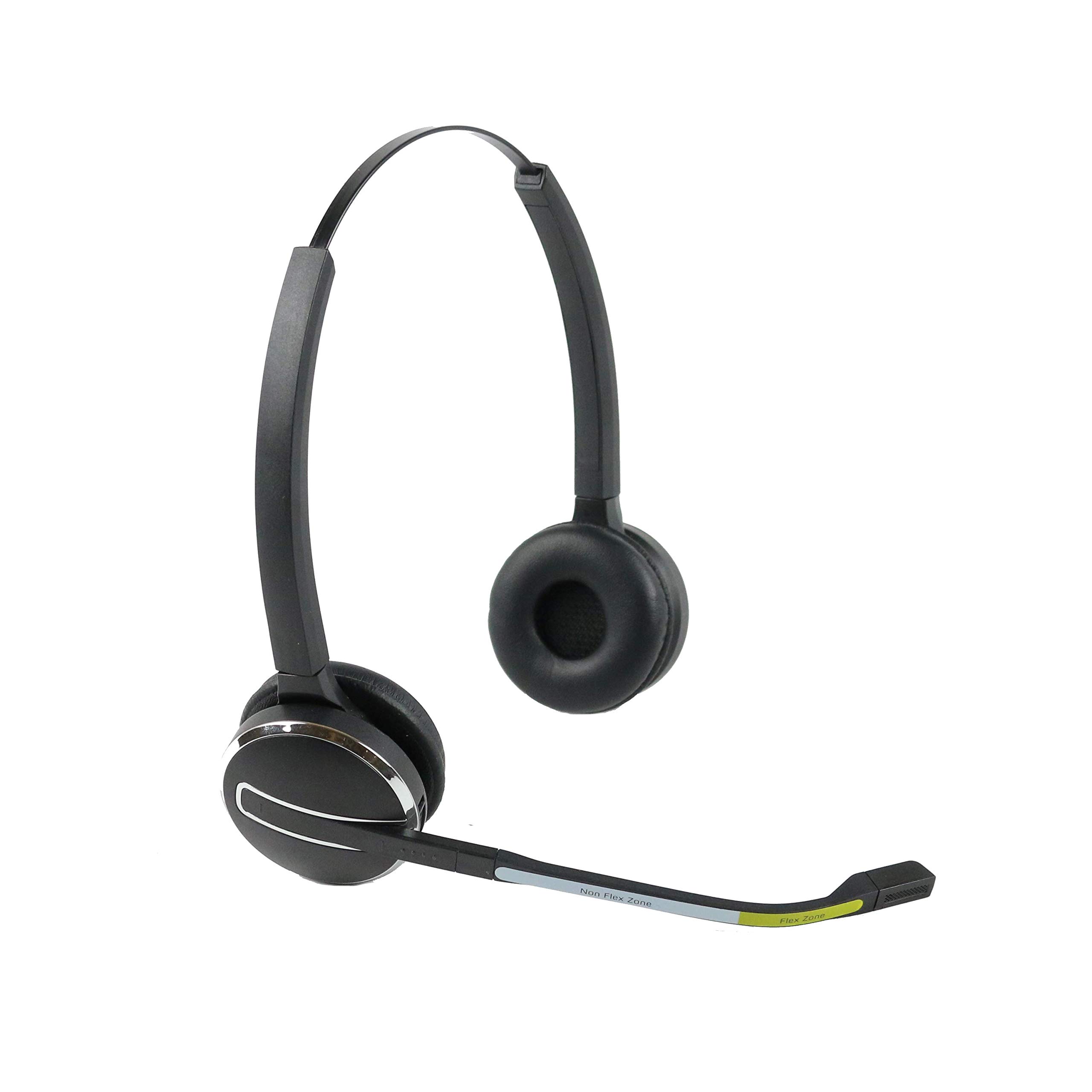 Jabra Pro 9465 Wireless Office Headset System - Dual Speaker Noise Cancelling Headphones with USB Dongle & Stress Ball (Renewed) - Perfect for Call Centers, Remote Work & Business Communications