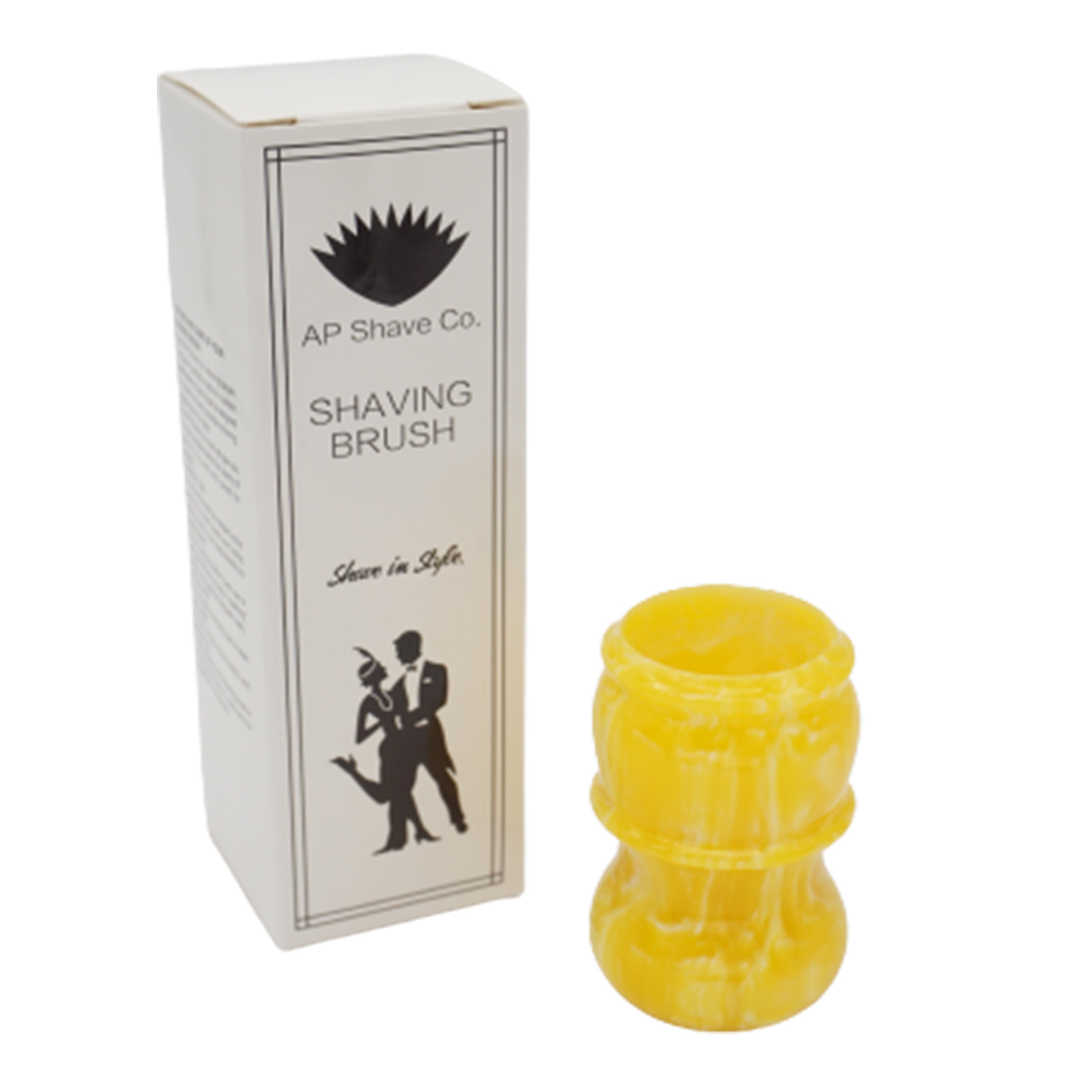 Premium Lemon Drop Handcrafted Shaving Brush Handle - Fits 28mm & 30mm Knots - Perfect for Wet Shaving, Grooming Kits & Luxury Bathroom Essentials