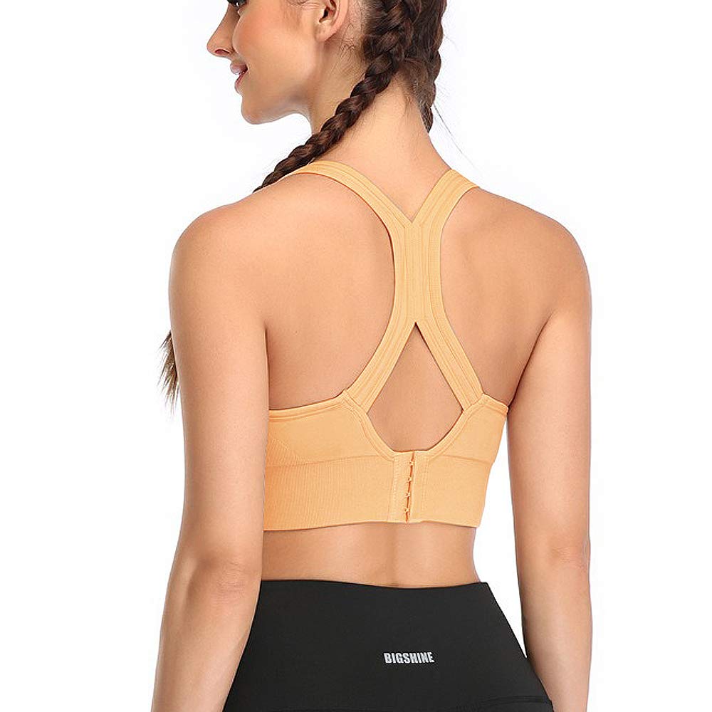 High Impact Sports Bras for Women - Racerback Workout Bras with Padding, Comfortable Yoga & Fitness Bras Multipack - Perfect for Running, Gym, Yoga & High-Intensity Training
