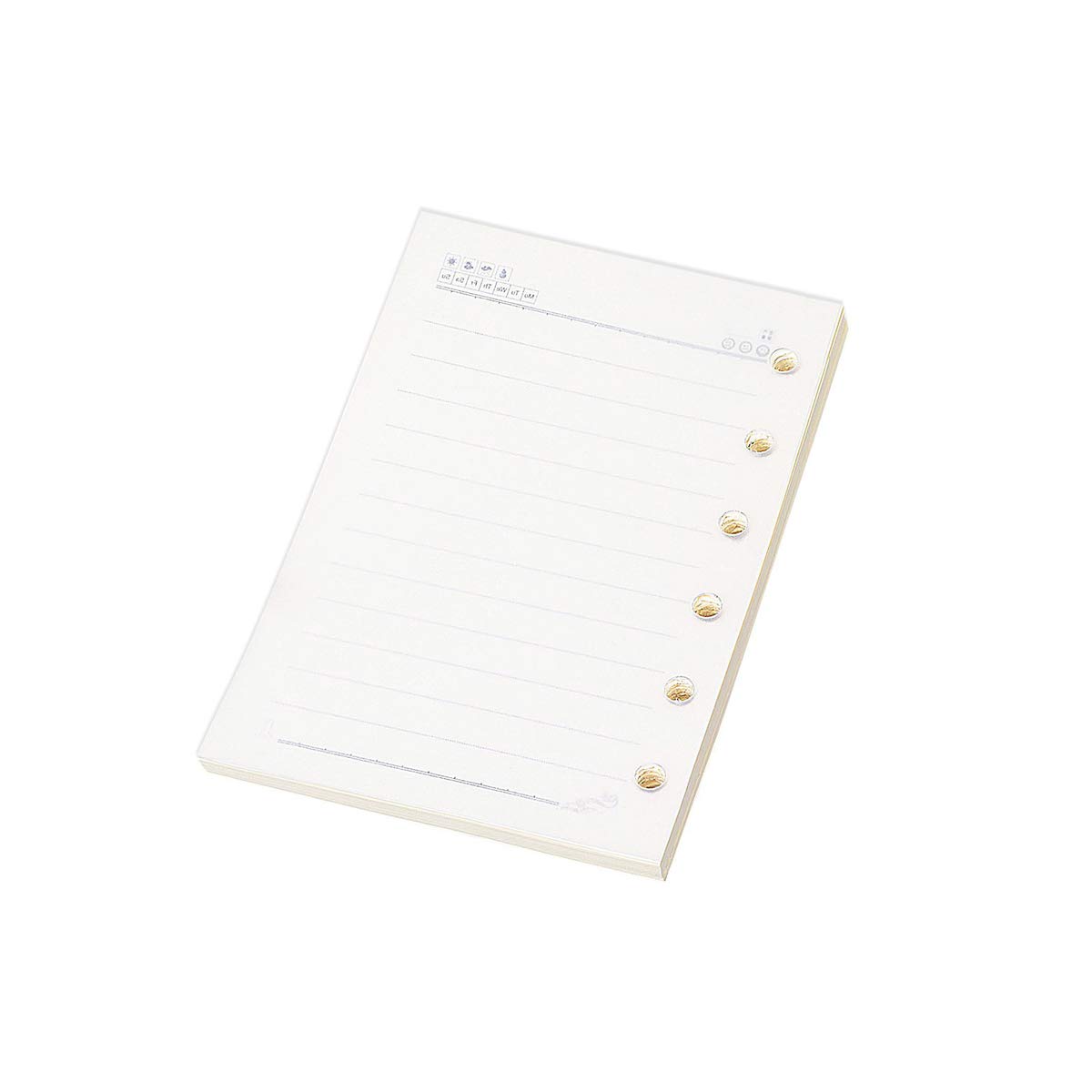 A7 Refill Paper - 50 Sheets Loose Leaf Lined Notebook Paper for Ring Binders, Pocket Organizers & Planners - Premium White Writing Paper for Journaling, Note Taking & Office Use
