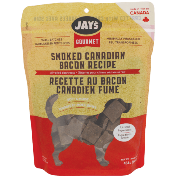 Premium Smoked Canadian Bacon Dog Treats - All-Natural, Grain-Free Recipe for Training & Rewards - Perfect for Small, Medium & Large Breeds - Made in USA