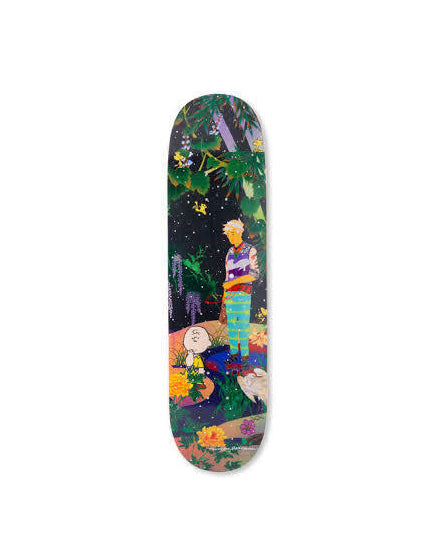 TOMOKAZU MATSUYAMA X PEANUTS X HUF Skateboard Deck - Limited Edition Collectible Art Board for Skateboarding and Wall Decor