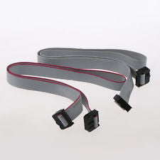 High-Quality Flat Cable with Connector for LCD2004/12864 Displays - 2PCS/SET - Perfect for Arduino, Raspberry Pi & DIY Electronics Projects