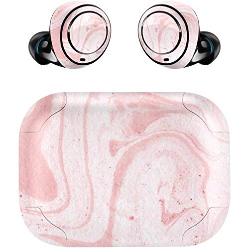 Skinit Officially Licensed Pink Marble Skin Decal for Amazon Echo Buds (2nd Gen) - Custom Protective Vinyl Sticker for Wireless Earbuds Case - Perfect for Gym, Travel & Everyday Use