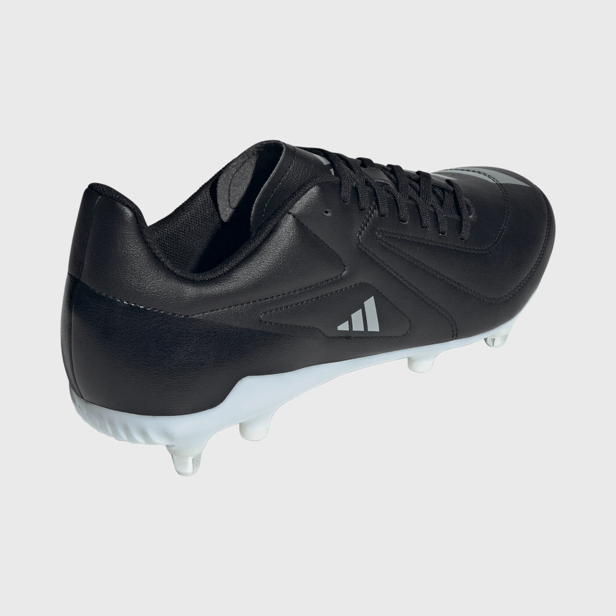 Adidas RS 15 SG Rugby Cleats - Men's Black Soccer Football Shoes for Firm Ground - Perfect for Rugby Matches & Training Sessions