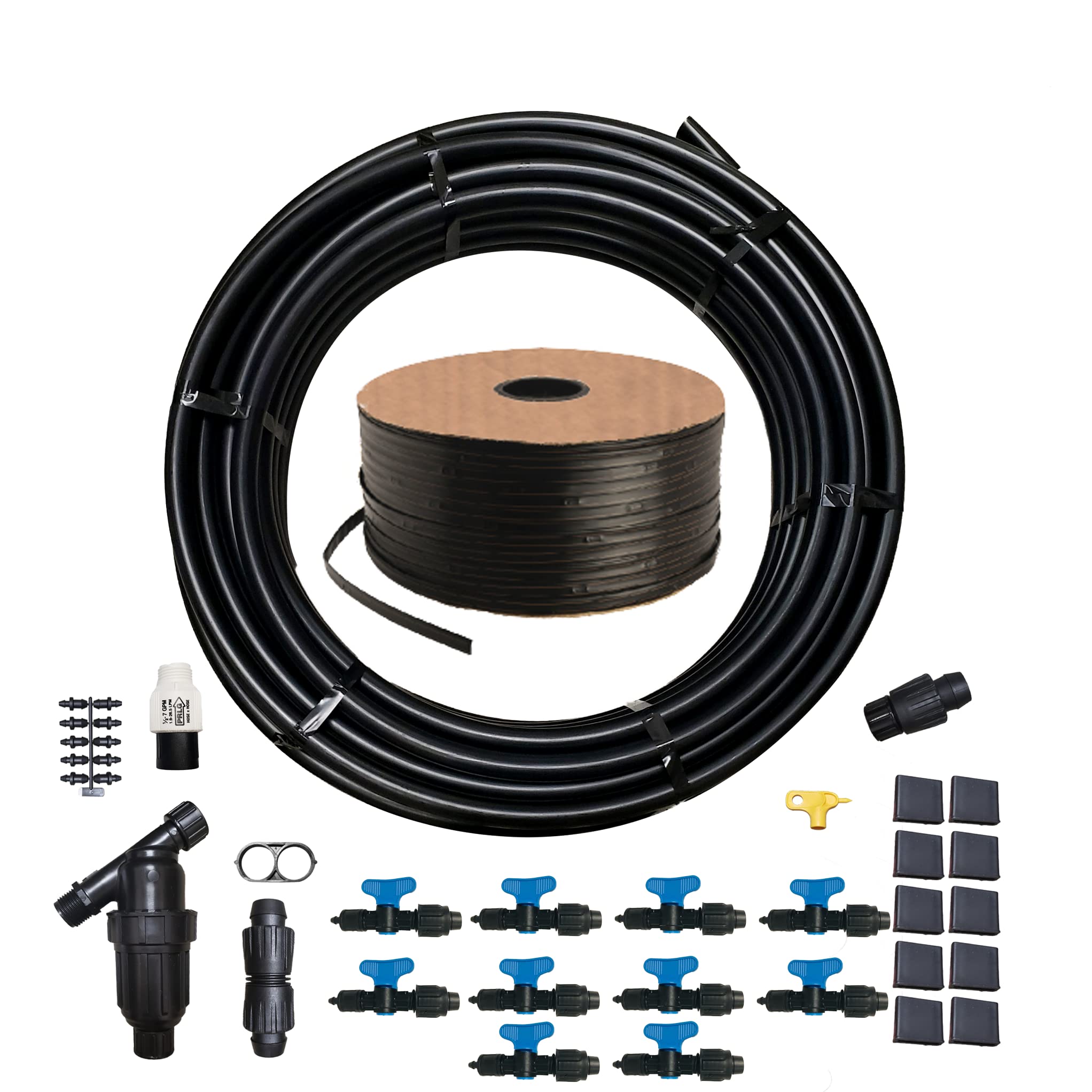 Irrigation-Mart GK-1000-RV 1000ft Drip Irrigation Kit for Gardens - Water Saving & Efficient Plant Watering System for Vegetables, Flowers & Row Crops - Perfect for Home Gardens, Greenhouses & Backyard Farming