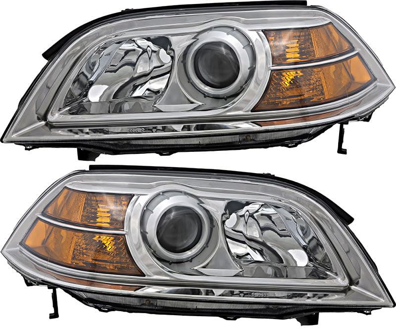 2004-2006 Acura MDX Replacement Headlight Assembly Kit - Halogen Headlamp Set for Driver & Passenger Side | Perfect for Night Driving & Foggy Conditions