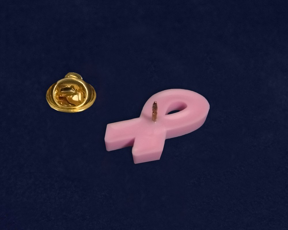 100 Pack Pink Ribbon Silicone Awareness Pins - Breast Cancer Support Wristbands for Fundraising Events, Charity Walks & Awareness Campaigns