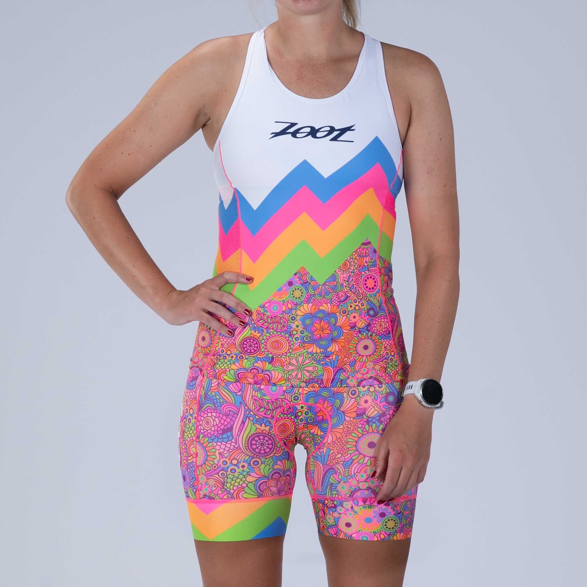 Women's Limited Edition Tri Racerback Sports Bra - Moisture-Wicking Workout Top for Running, Yoga & Gym - Salty Groove Collection