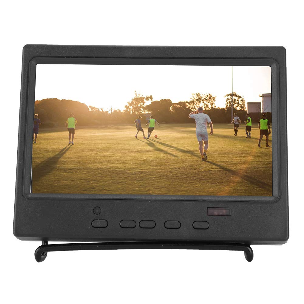 7 Inch Portable HD Monitor with 1024x600 Resolution, HDMI/VGA/AV Input for Raspberry Pi - Multifunction Display for Gaming, Coding & DIY Projects (US)