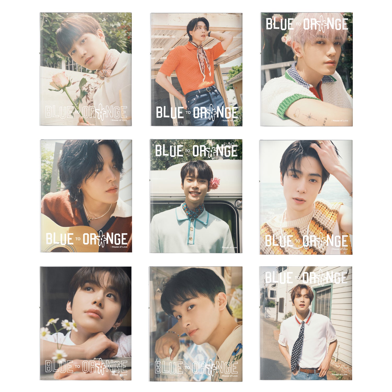 NCT 127 PHOTOBOOK 'BLUE TO ORANGE : HOUSE OF LOVE' - K-Pop Album Photobook Collection for Fans, Perfect for Display & Gift Giving