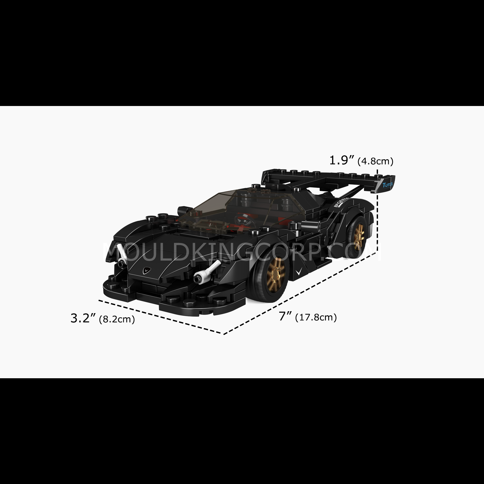 Mould King 27061 Apollo IE Supercar Model Building Kit | 325 Piece Construction Set for Adults & Teens | STEM Educational Toy for Car Enthusiasts | Perfect for Home Display, Office Decor & Gift Giving