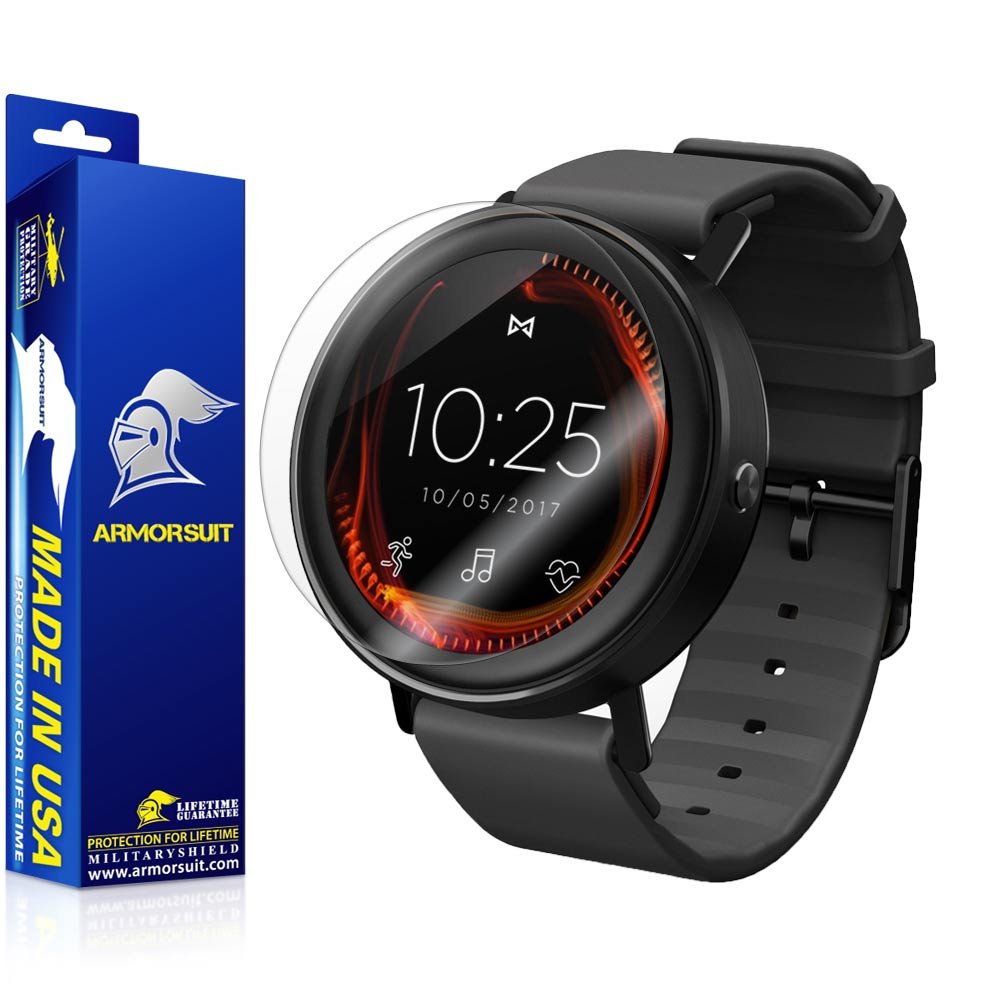 ArmorSuit Misfit Vapor Screen Protector (2 Pack) - MilitaryShield Full Coverage HD Clear Anti-Bubble Film for Misfit Vapor Smartwatch - Perfect for Workouts, Running & Daily Wear