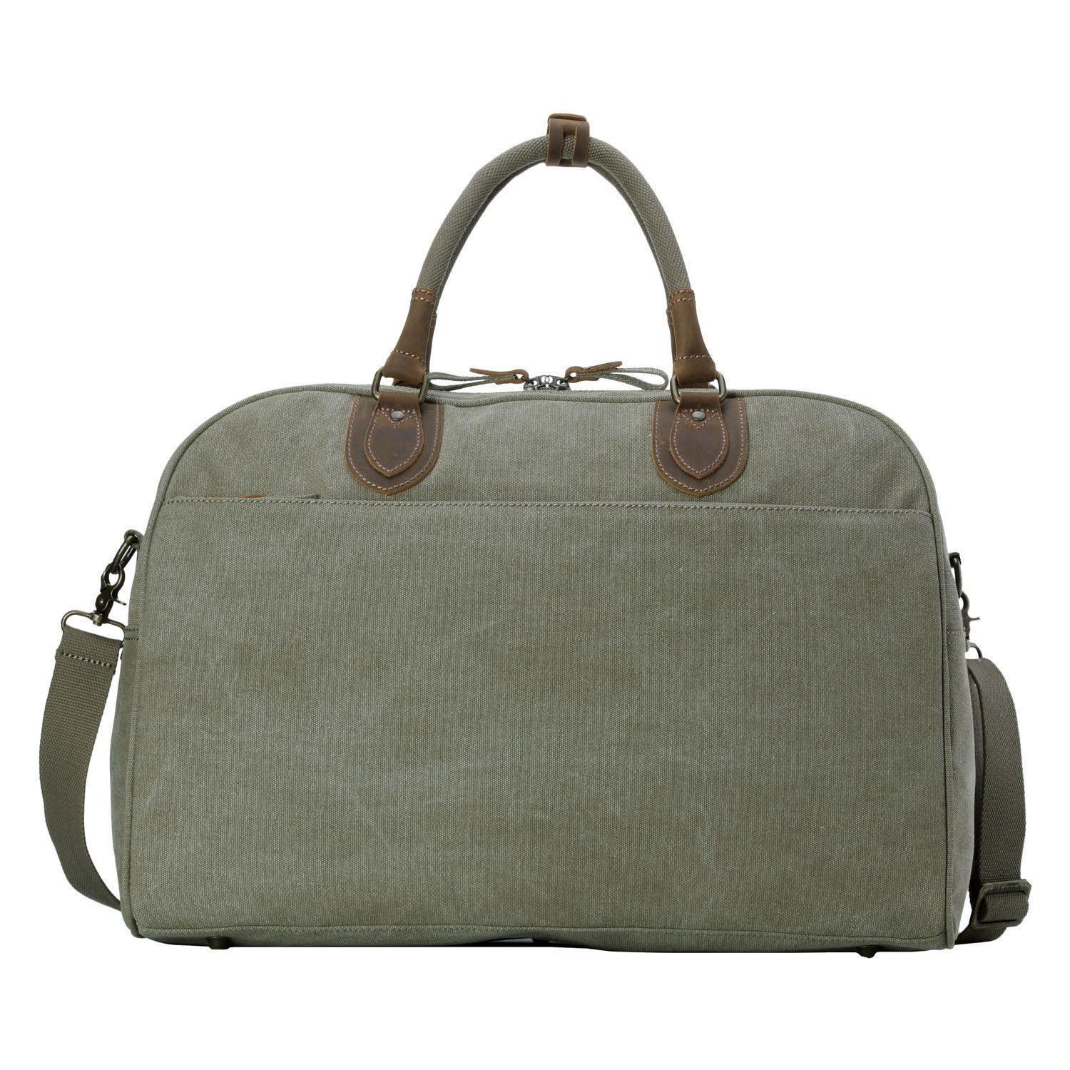 TRP0263 Troop London Classic Canvas Holdall - Large Durable Travel Duffel Bag for Gym, Weekend Trips & Outdoor Adventures