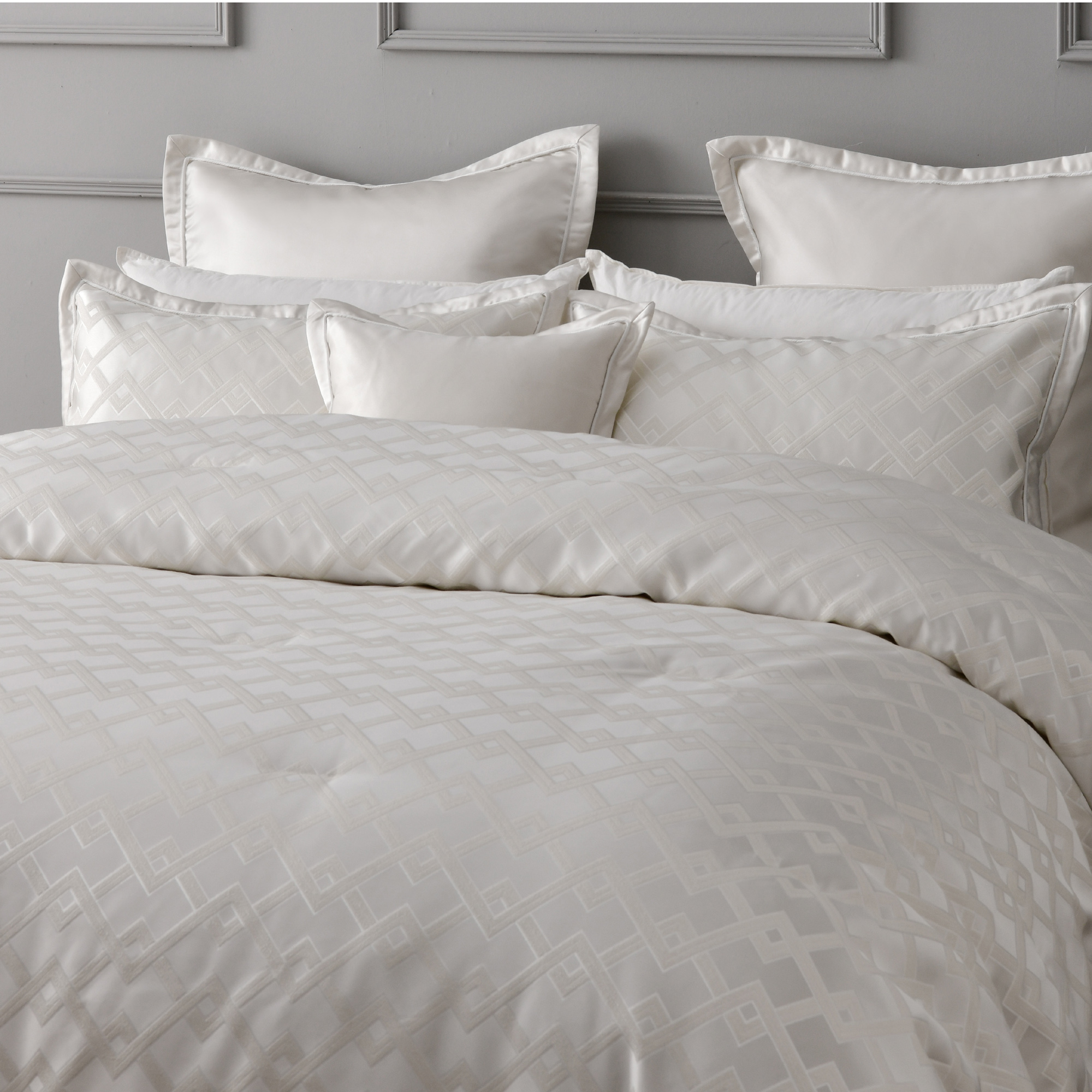 Firenze Pearl 6-Piece Comforter Set by Bianca - Luxury Bedding Collection for Master Bedroom, Guest Room & Dorm Decor