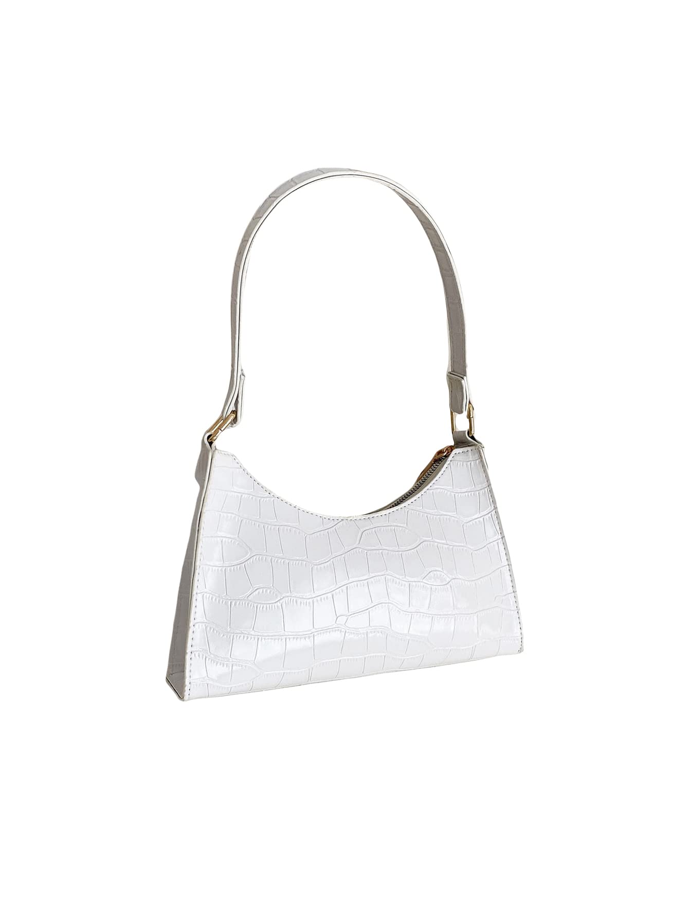 GORGLITTER Women's Crocodile Embossed Shoulder Bag - Classic Hobo Tote Handbag for Work, Travel & Everyday Use