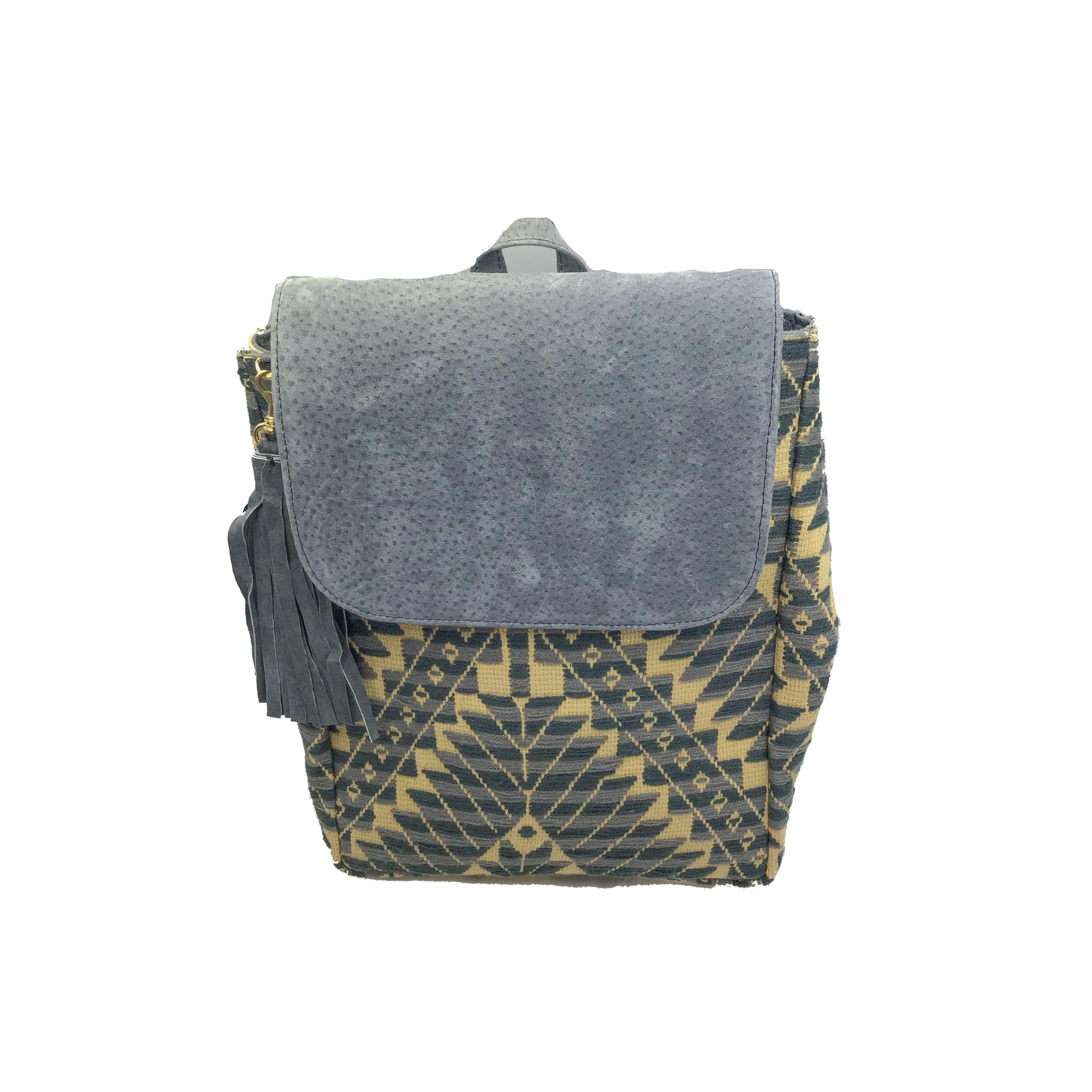 Handmade Mexican Leather Backpack 'María' by Jühue Artesanal - Pink Embroidered Unique Piece with Artisan Craftsmanship | Perfect for Travel, Work & Everyday Use