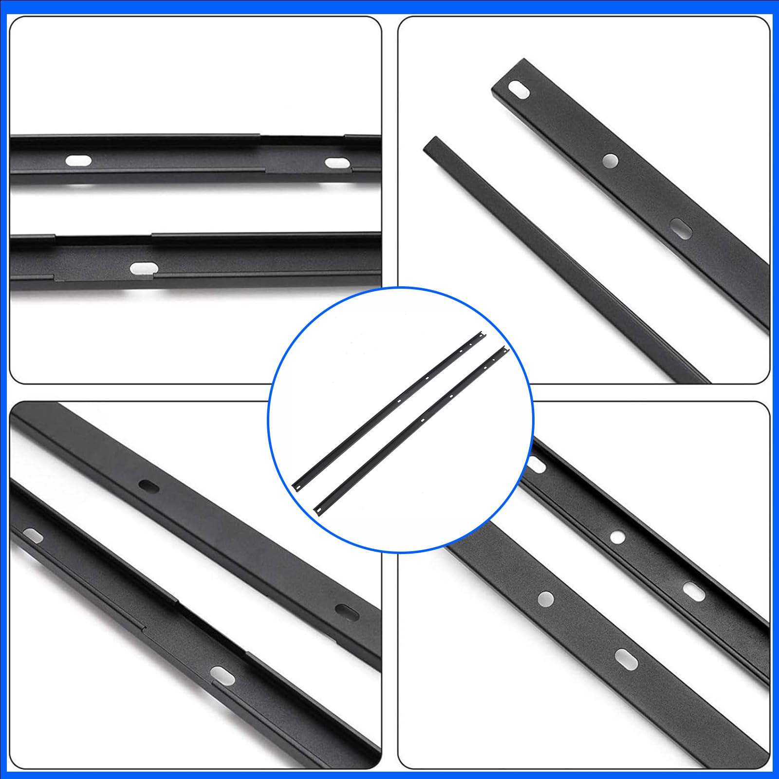 2009-2017 Chevrolet Traverse Roof Rack Side Rails - Black Aluminum Top Rails for Cargo & Luggage Storage | Perfect for Road Trips, Camping & Outdoor Adventures