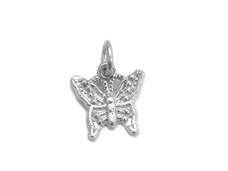 Butterfly #5 Charm Pendant - .925 Sterling Silver Jewelry for Women - Elegant Necklace Gift for Birthday, Anniversary & Special Occasions