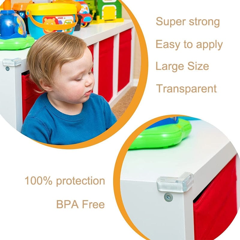 Baby Safety Corner Protectors - Soft Silicone Bumpers for Furniture Edge Protection, Childproofing & Anti-Collision (8-Pack) - Perfect for Tables, Counters, Cabinets & Sharp Corners in Nursery & Playroom