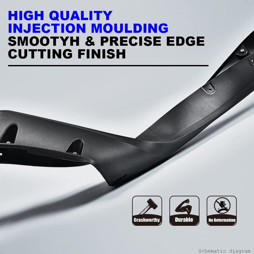 PIT66 Textured Black Fender Flares for 2004-2015 Nissan Titan - 4Pcs Front & Rear Wheel Cover Protector Mudguards | Pocket Rivet Style | Off-Road & Street Protection