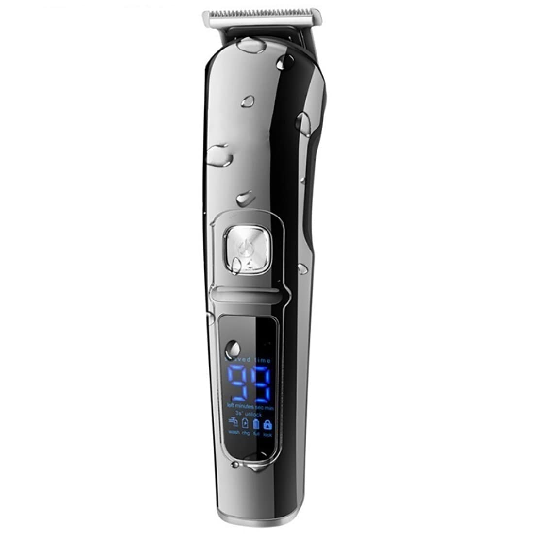 Professional 6-in-1 Men's Grooming Kit - Waterproof Hair Clippers, Beard Trimmer, Electric Shaver & Nose/Ear Trimmer for Full Facial Care - Perfect for Home, Travel & Salon Use