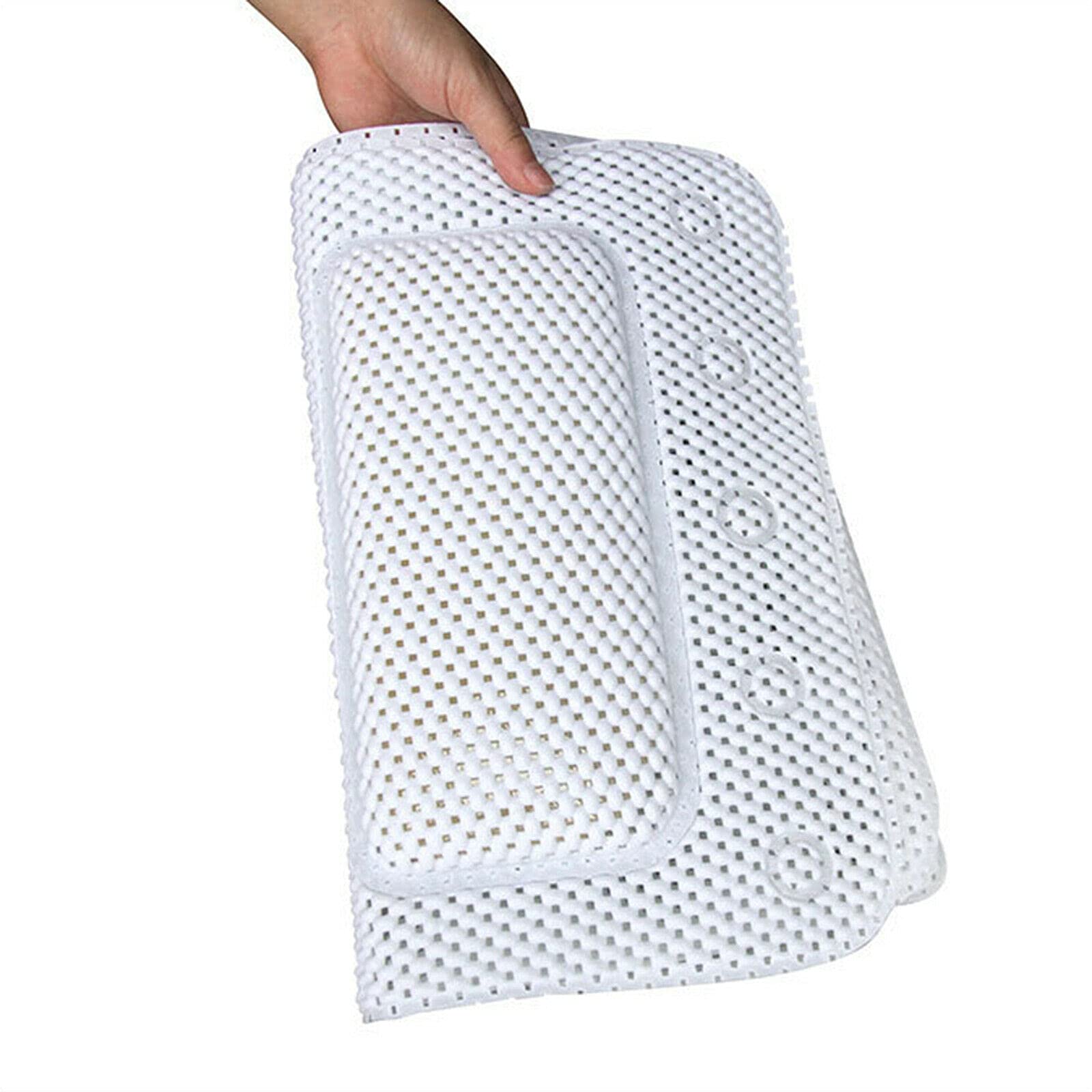 Non-Slip Full Body Bath Pillow & Bathtub Mat - Rectangle Spa Cushion with Neck & Back Support - Perfect for Relaxing Baths, Hydrotherapy & Home Spa Experience